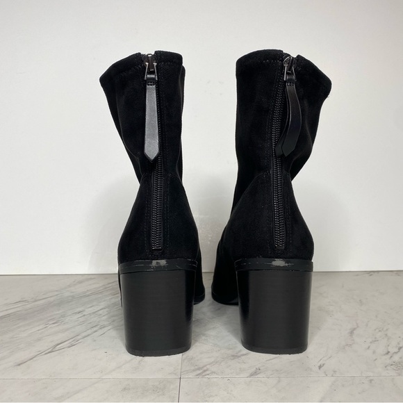 Naturalizer Ella Pointed Toe Faux Suede Black Bootie 10M - Picture 3 of 12